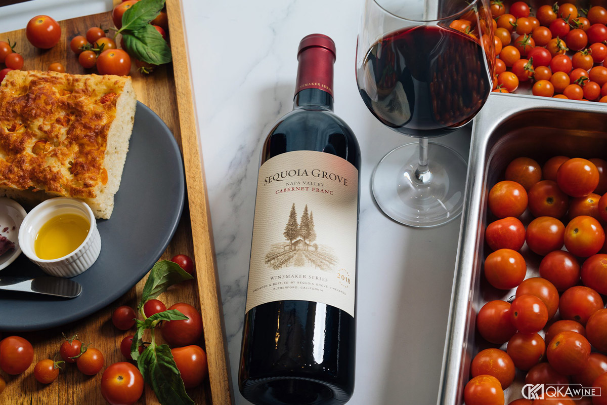 Cabernet Franc với nấm và rau củ