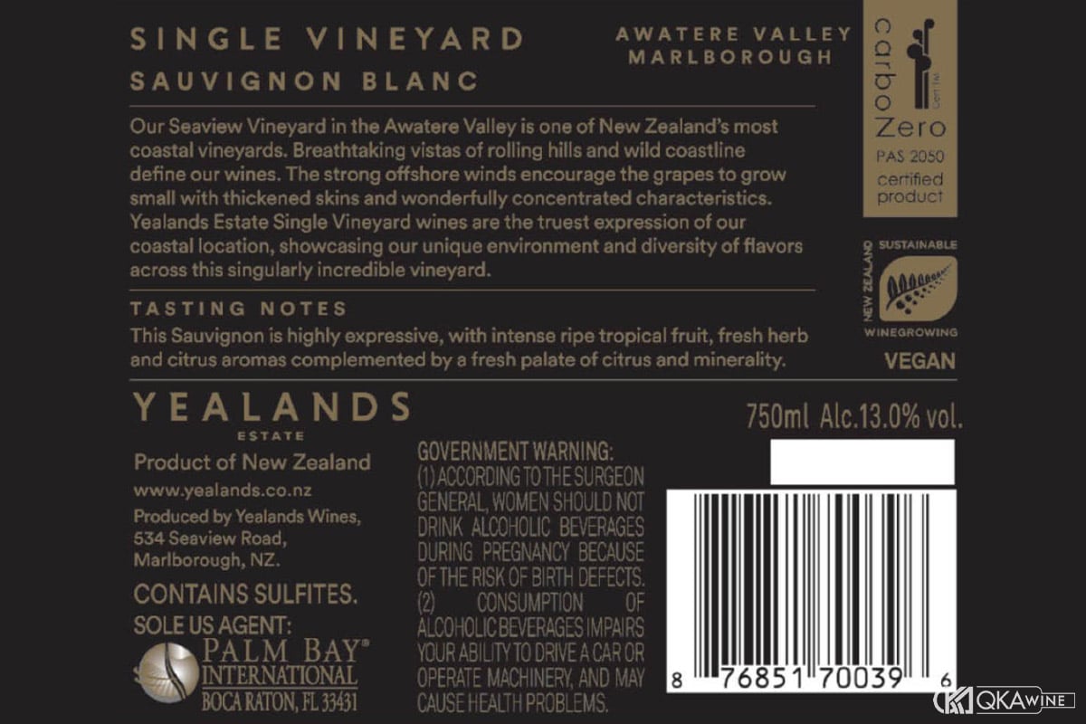 Cách đọc Vineyard trên nhãn chai rượu vang