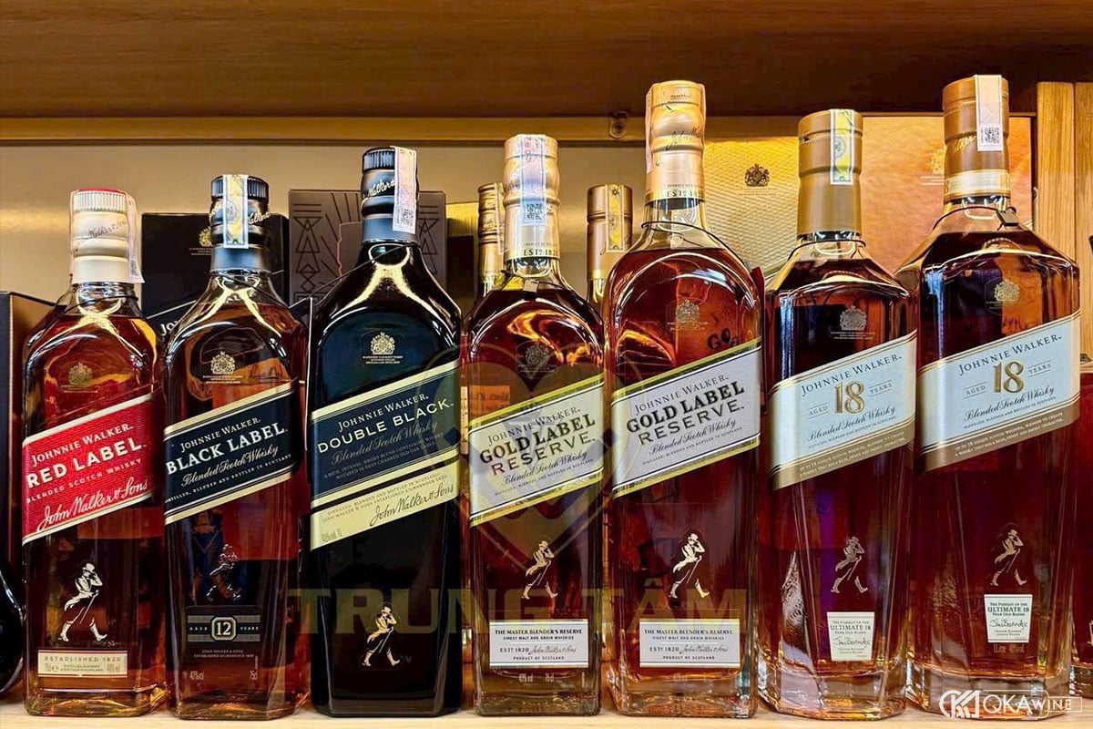 Các dòng rượu Johnnie Walker