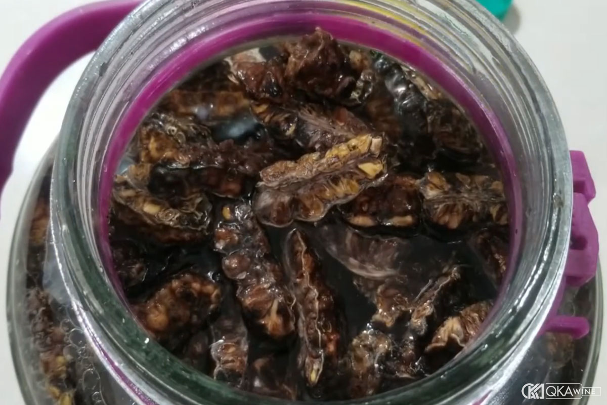 Cách ngâm rượu trái nhàu khô