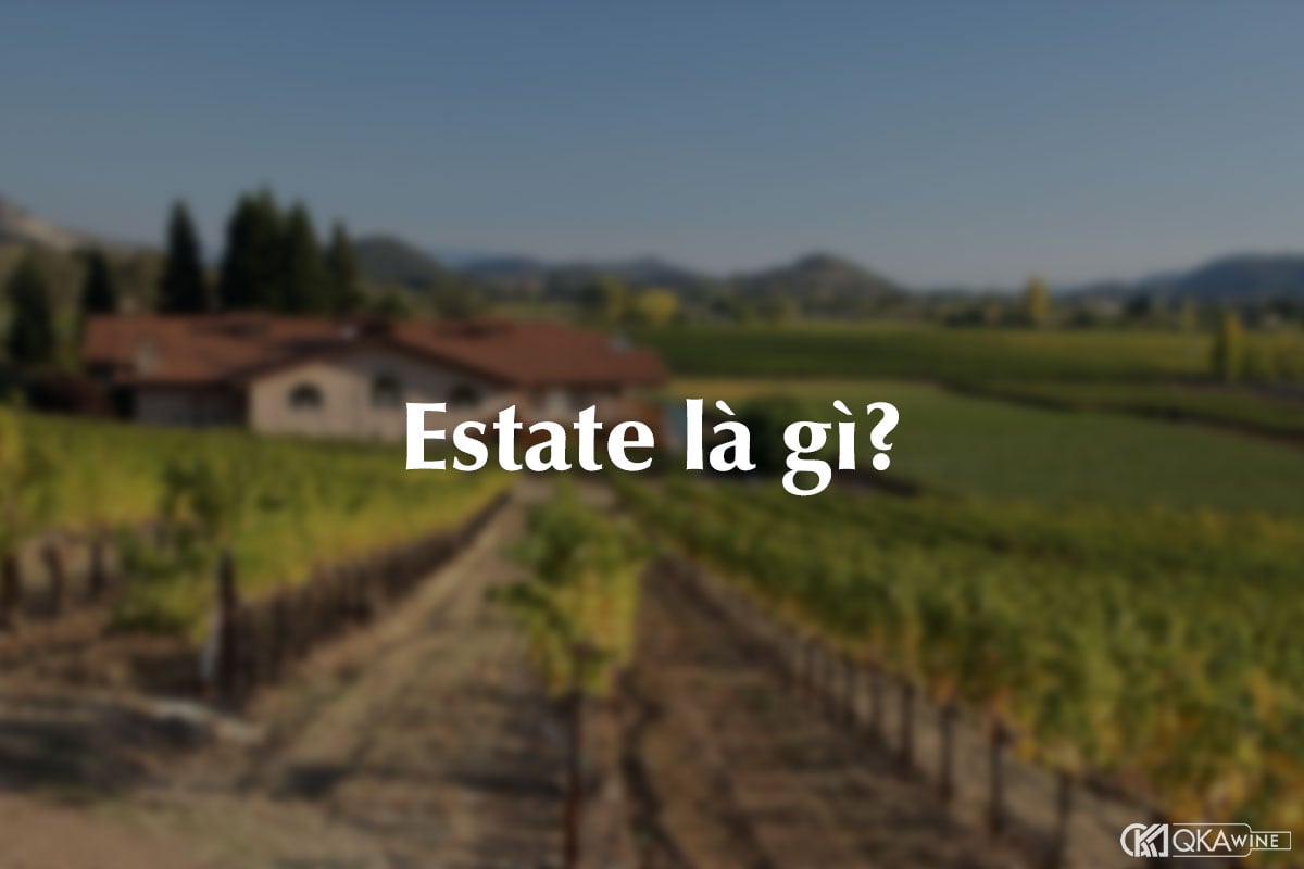 Estate là gì trong rượu vang?