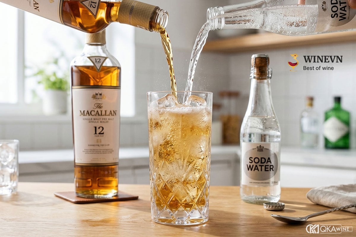 Lỗi thường gặp khi pha whisky soda