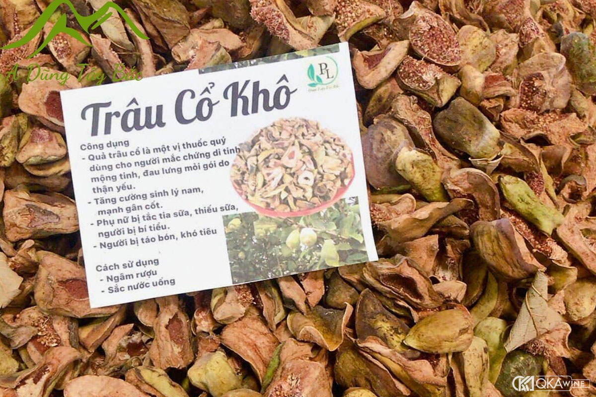 Cách ngâm rượu quả trâu cổ khô