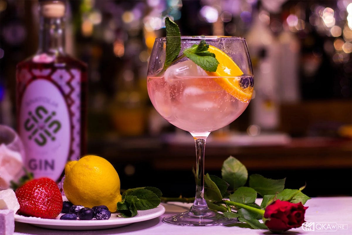 Gin pha với nước trái cây