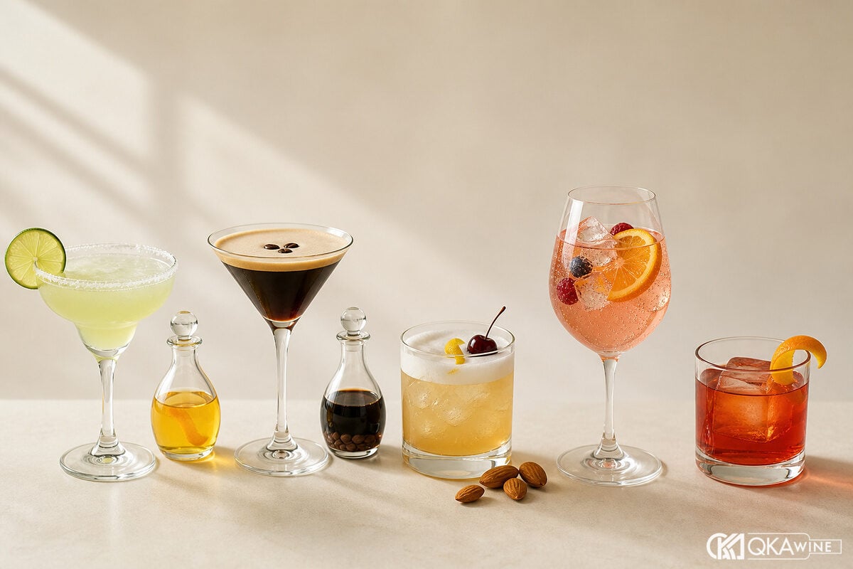 Năm cocktail ghép với năm nhóm rượu mùi