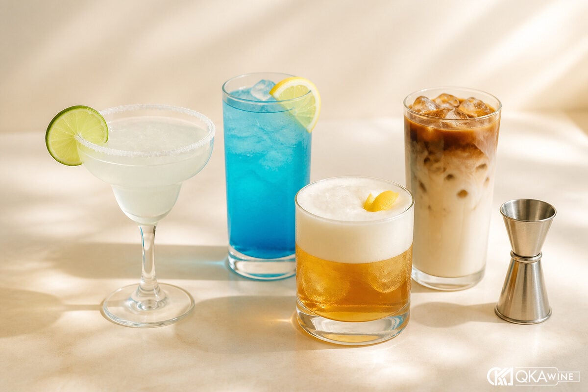 Margarita Blue Lagoon Amaretto Sour và cà phê ghép chai Giffard