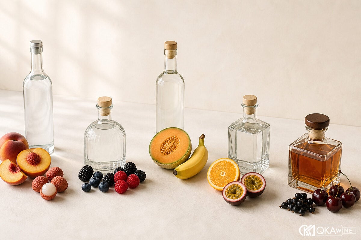 Gin vodka rum tequila whisky ghép với các nhóm trái cây
