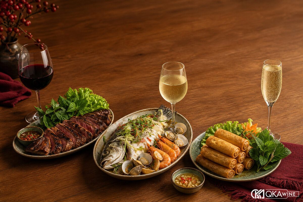 Chọn vang theo người nhận và bữa ăn
