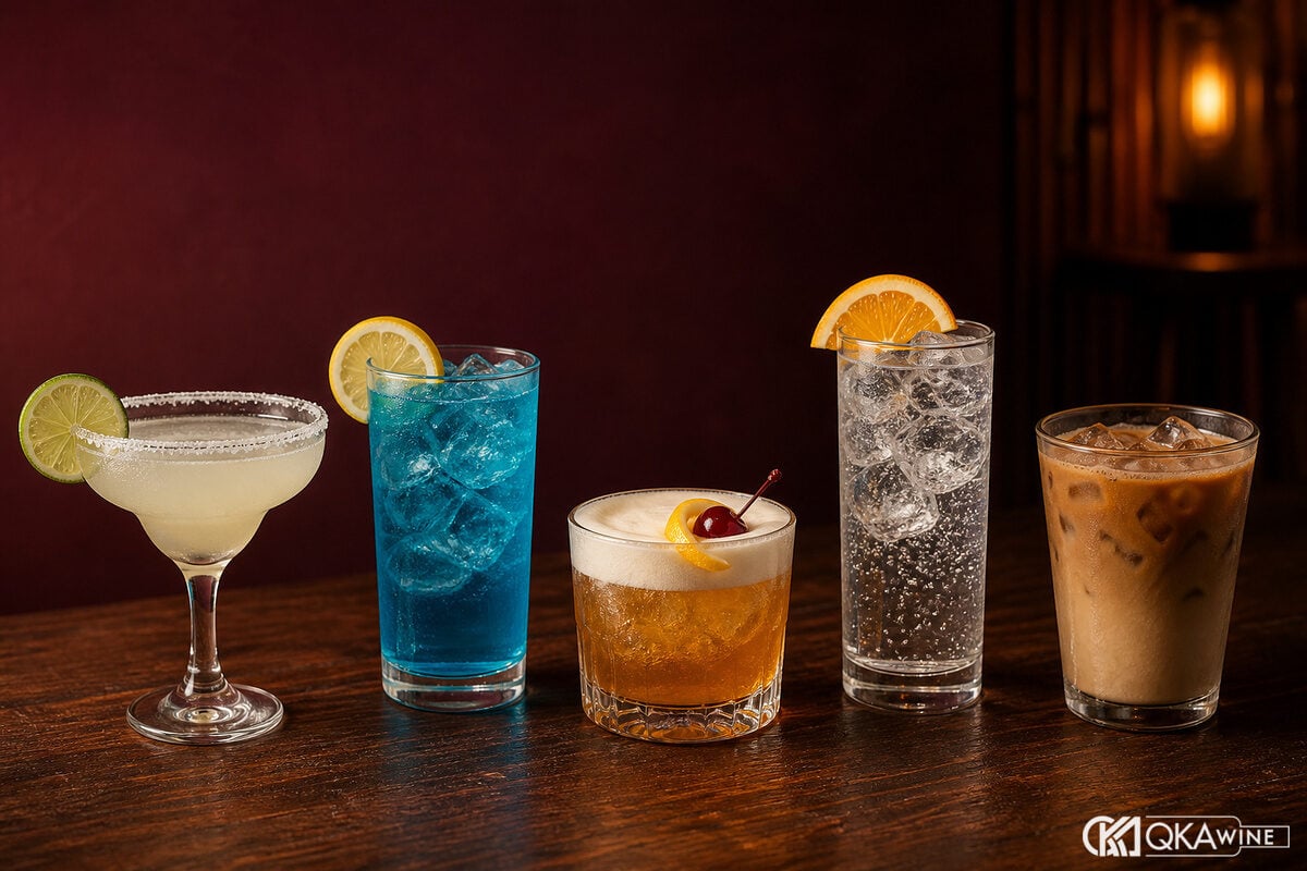 Margarita Blue Lagoon Amaretto Sour Triple Sec Collins và cà phê
