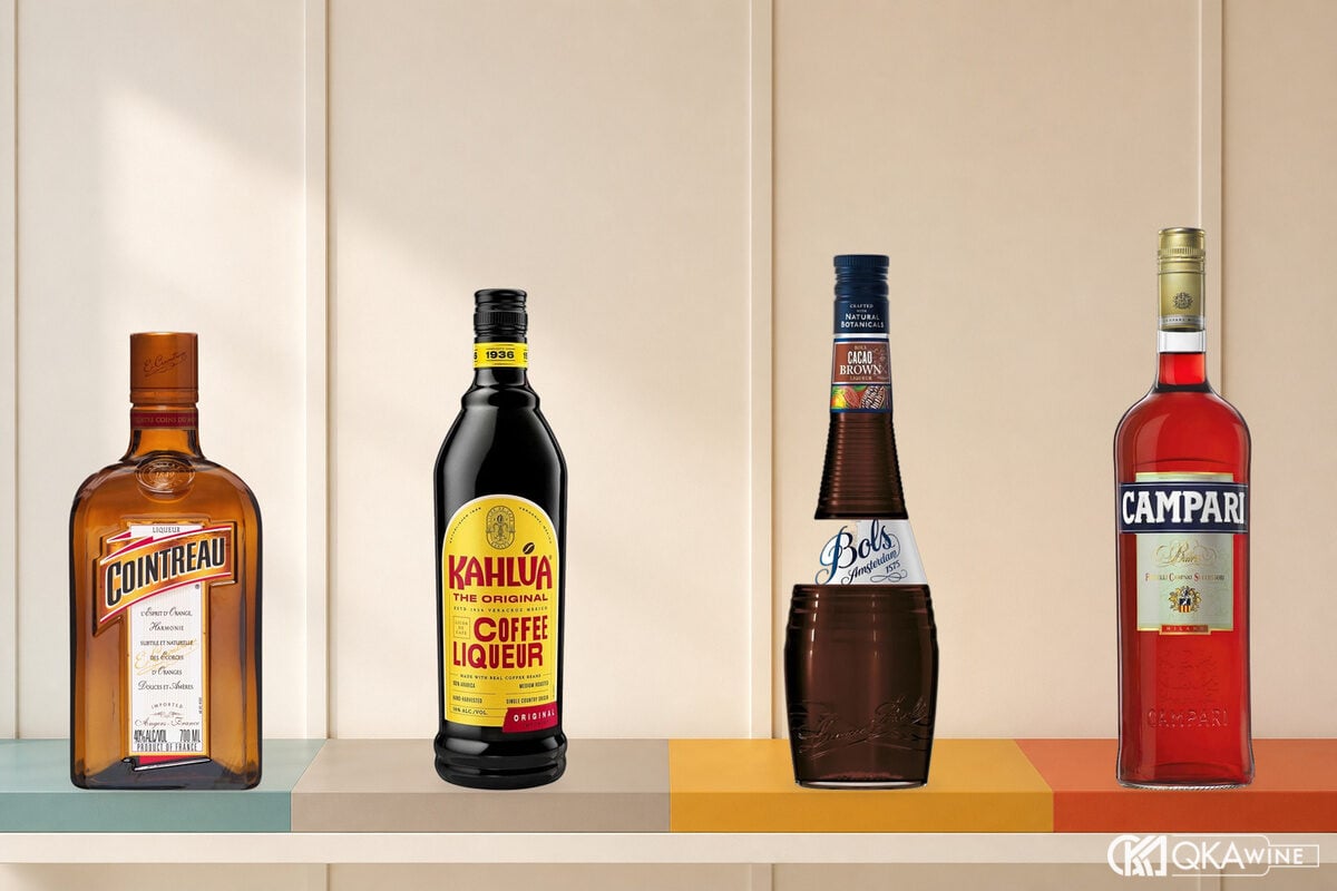 Cointreau Kahlua Amaretto Chambord Campari Jagermeister và Sambuca