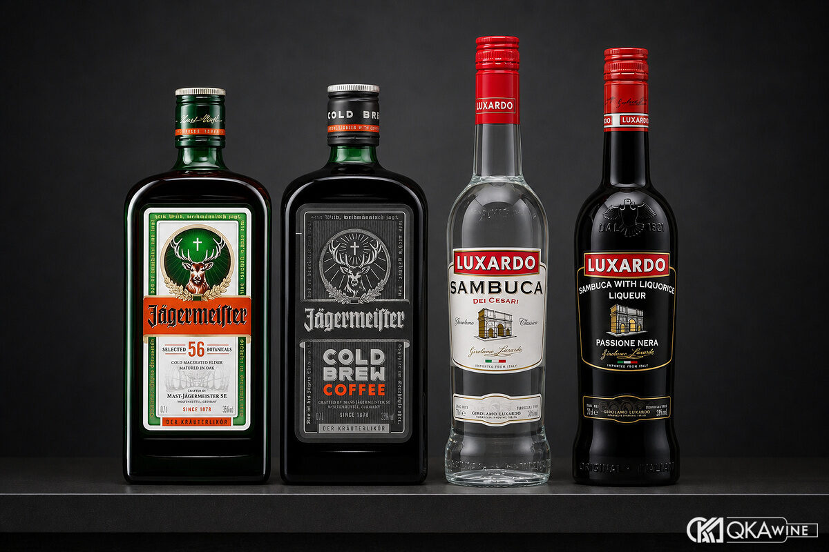 Tám sản phẩm Jägermeister và Sambuca đang có