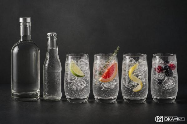 Tanqueray với tonic, garnish và tỷ lệ pha