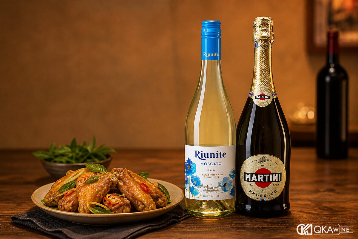 Món cay: giảm cồn, tannin và độ đậm