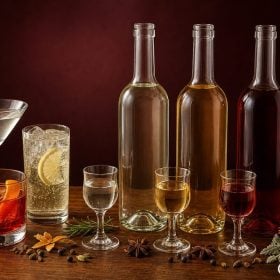 Ba phong cách Vermouth Dry Bianco và Rosso trên quầy bar