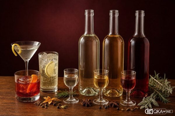 Ba phong cách Vermouth Dry Bianco và Rosso trên quầy bar