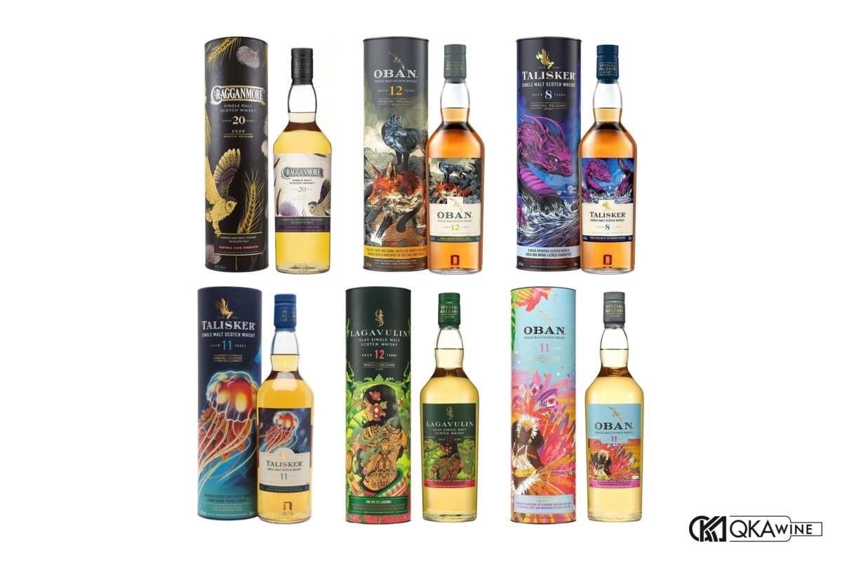 Cragganmore 20, Oban 12, Talisker 8, Talisker 11, Lagavulin 12 và Oban 11 bản Special Releases tại QKAWine