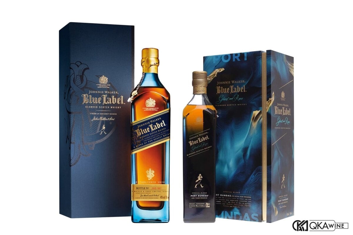 Johnnie Walker Blue Label và Blue Label Ghost & Rare Port Dundas tại QKAWine