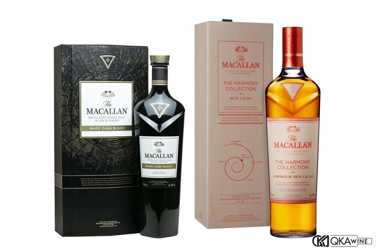 Macallan Rare Cask Black và Harmony Collection Rich Cacao tại QKAWine
