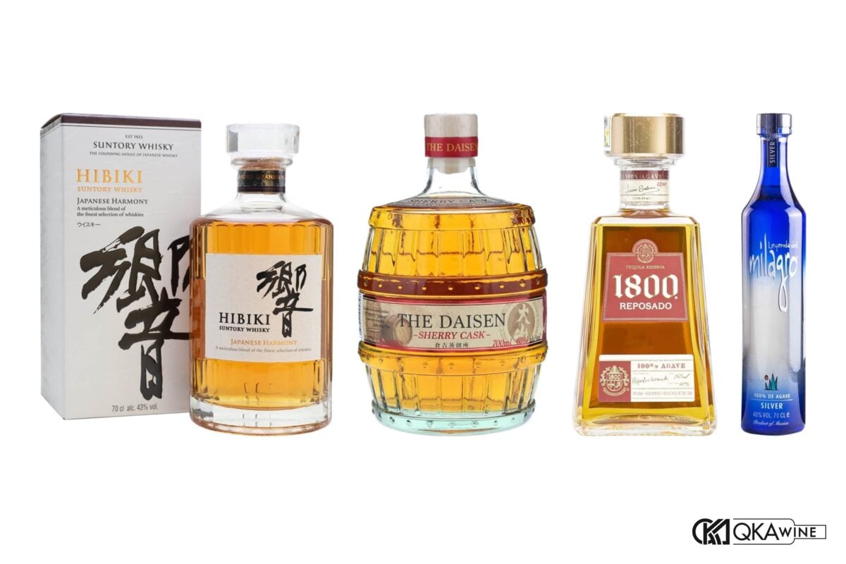 Hibiki Harmony, Matsui The Daisen Sherry Cask, Tequila 1800 Reposado và Milagro Silver tại QKAWine